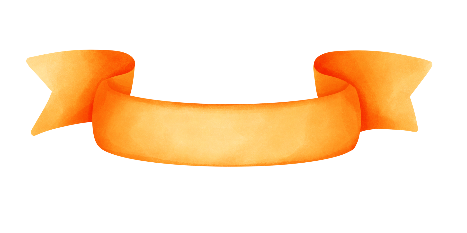 Cute ribbon in watercolor png