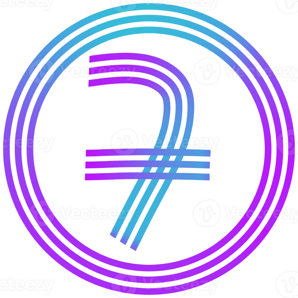 Numbers with colors line png
