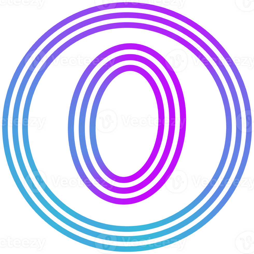Numbers with colors line png