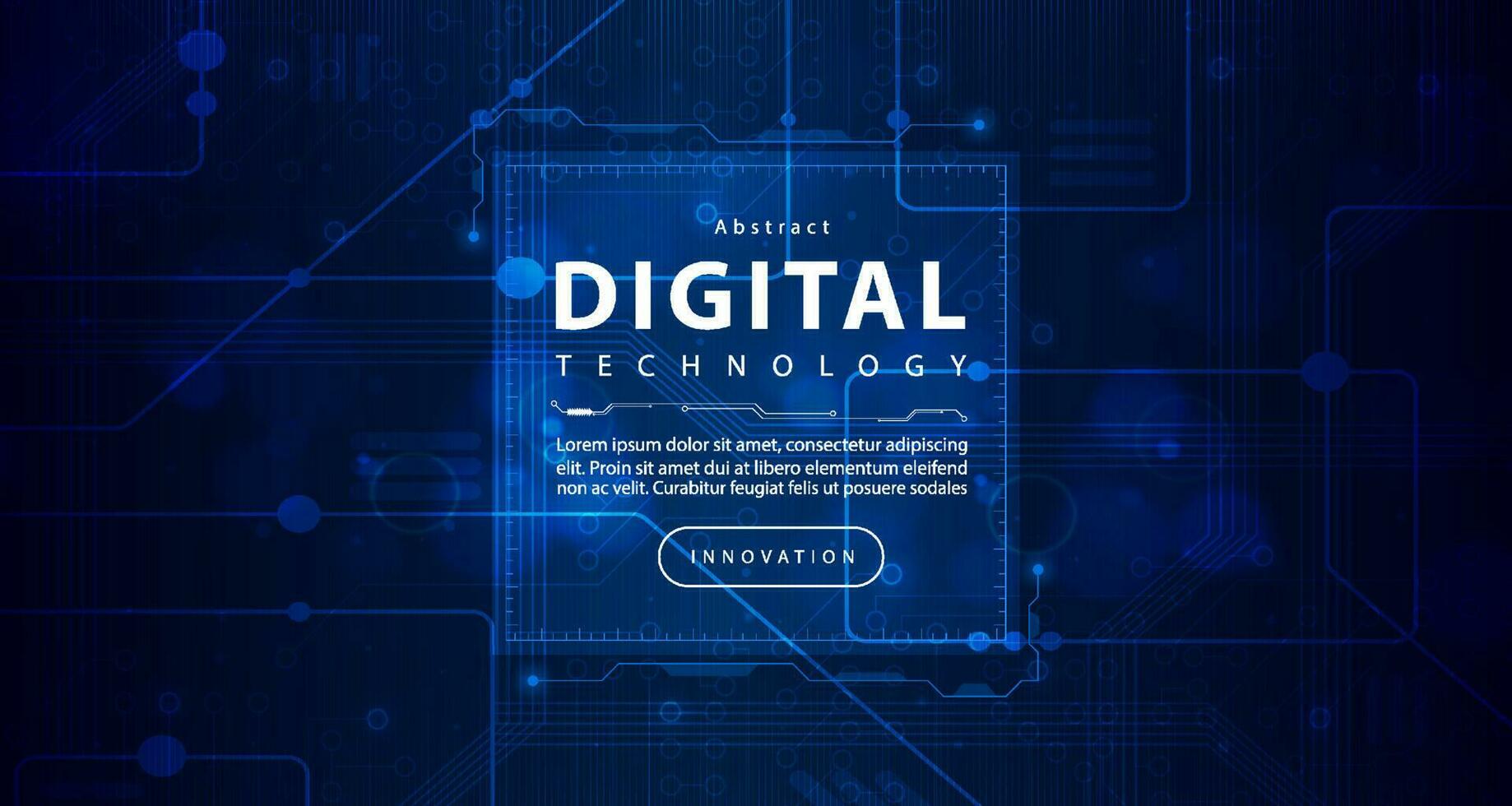 Digital technology banner blue green background concept, cyber technology light effect, abstract tech, innovation future data, internet network, Ai big data, lines dots connection, illustration vector