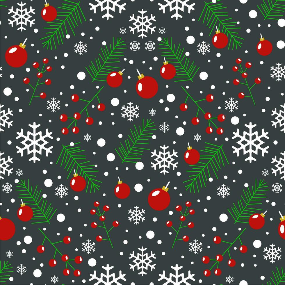 Seamless pattern happy  new year and christmas with cute character and christmas vector