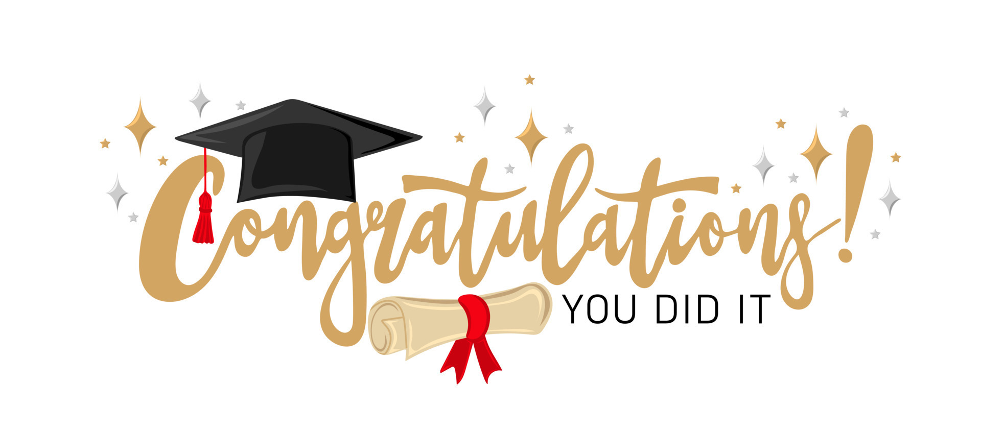 congratulations you did it!