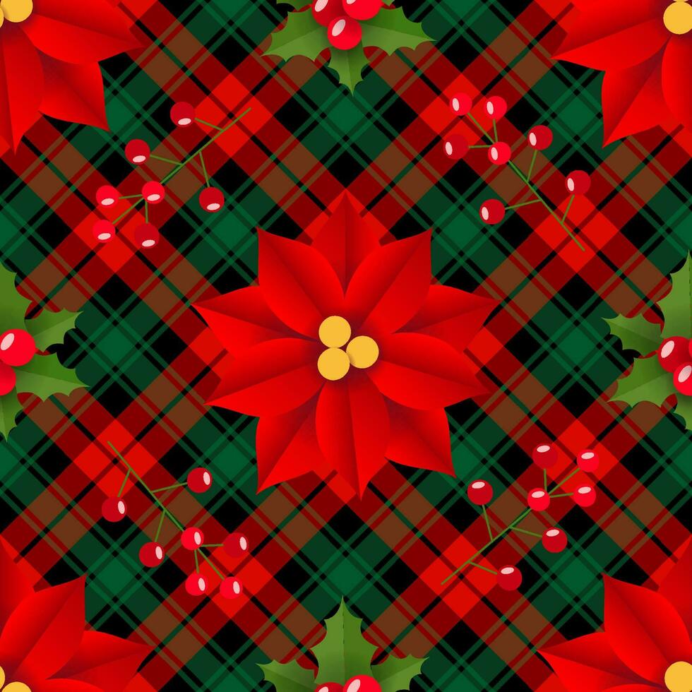 Seamless pattern happy  new year and christmas with cute character and christmas vector