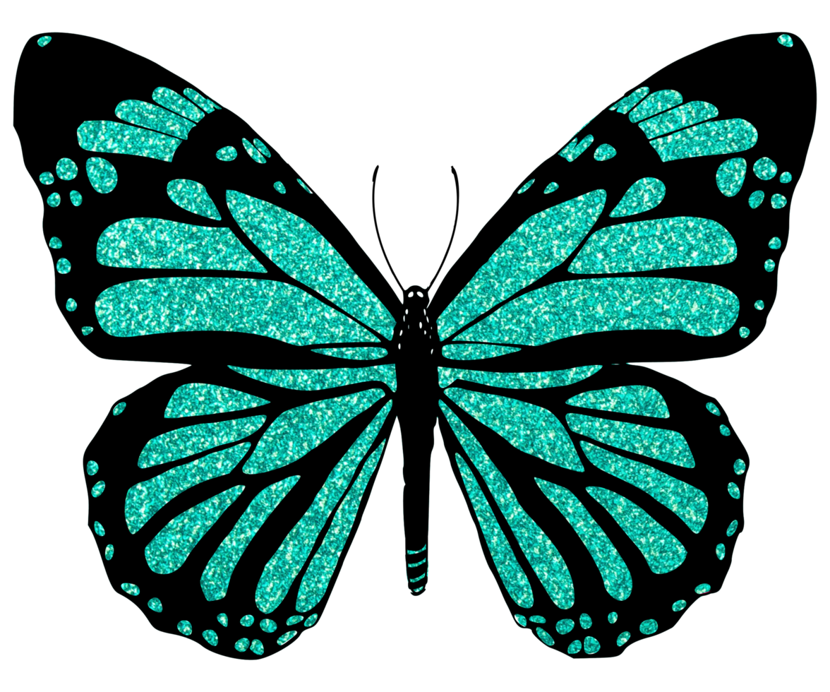 glitter butterfly design png