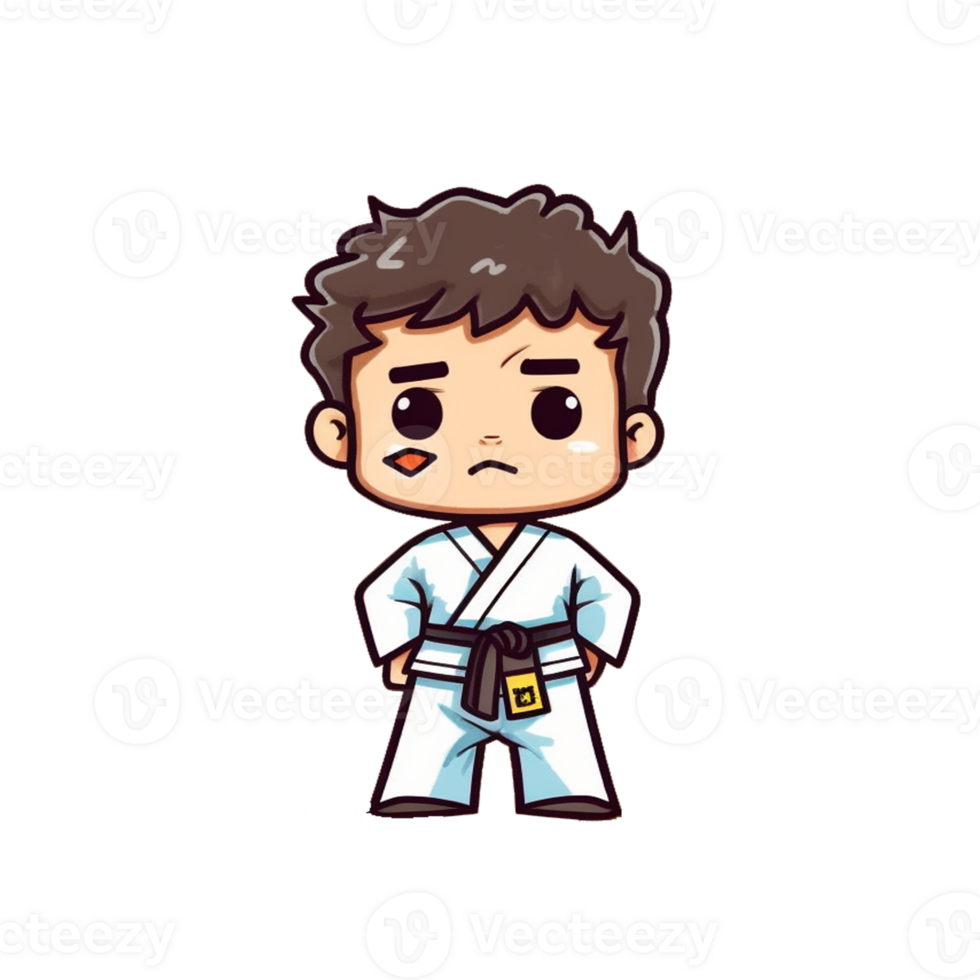 Playful Colorful Taekwondo Characters, Engaging Cartoon Illustrations for everyone png