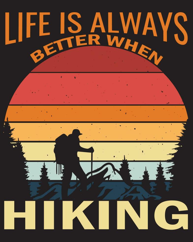 Hiking t shirt vector designs
