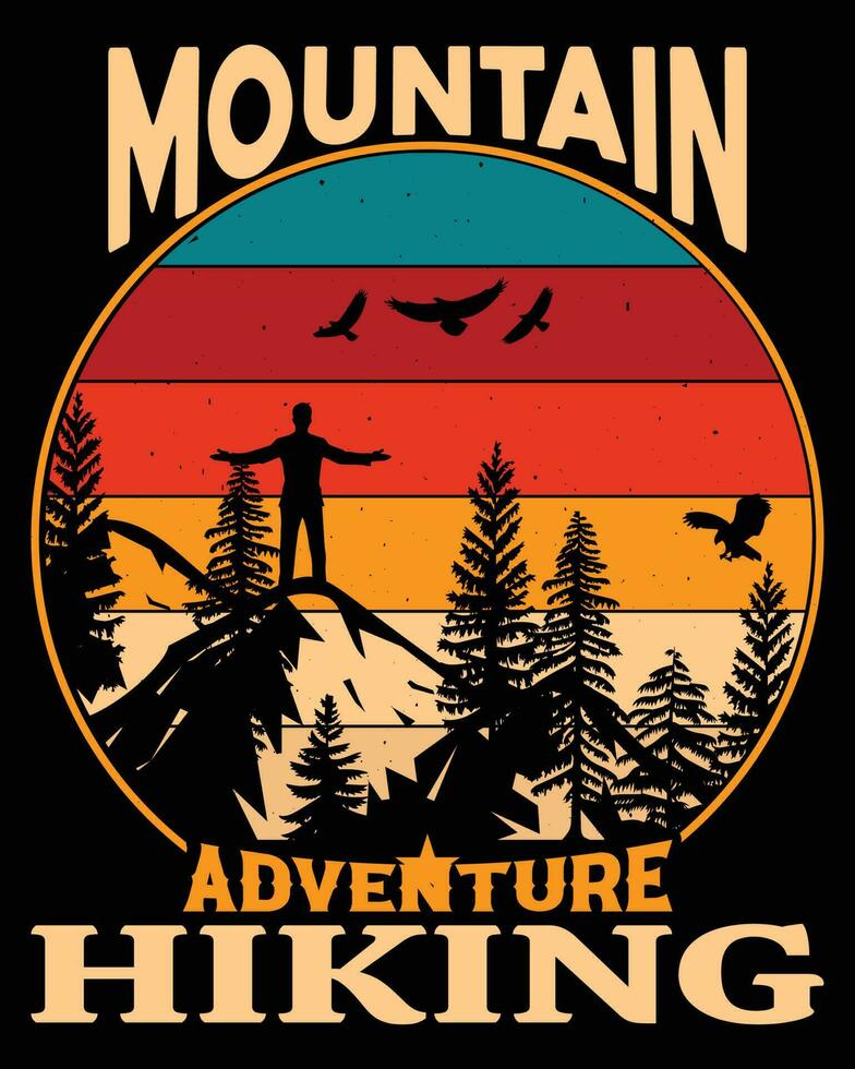 Hiking t shirt vector designs