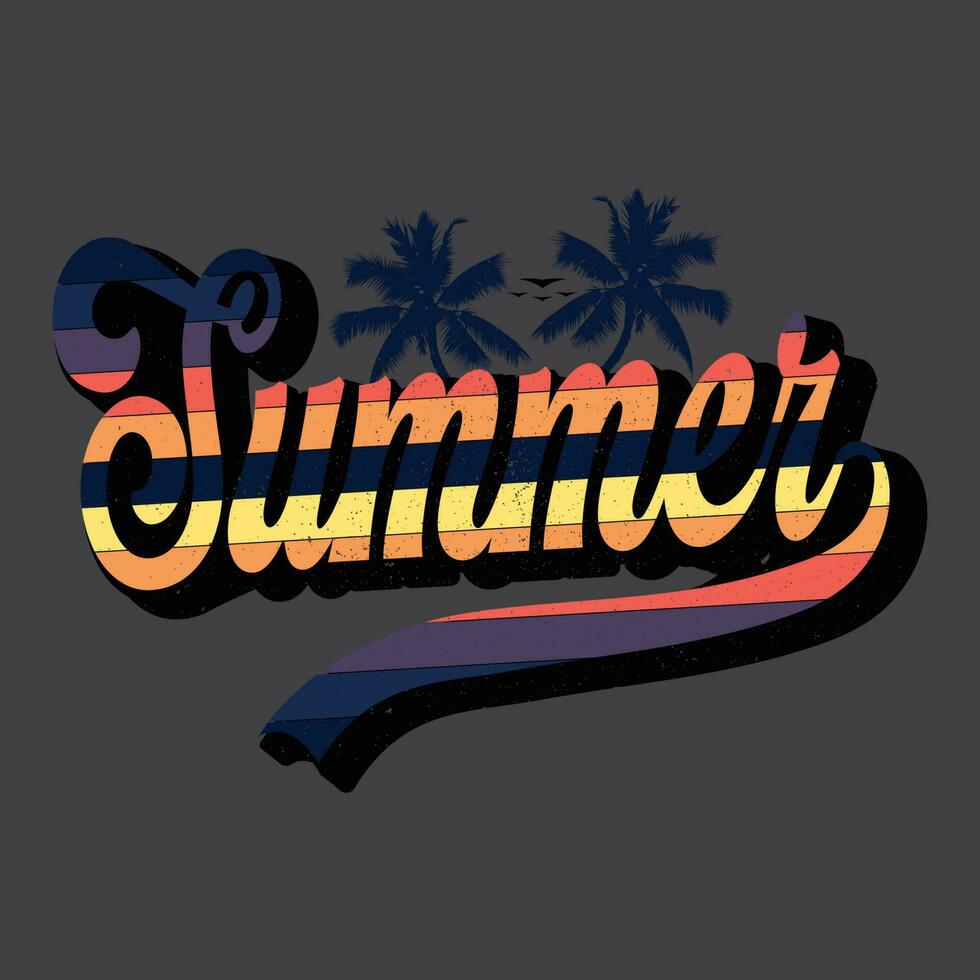 summer t shirt design vector