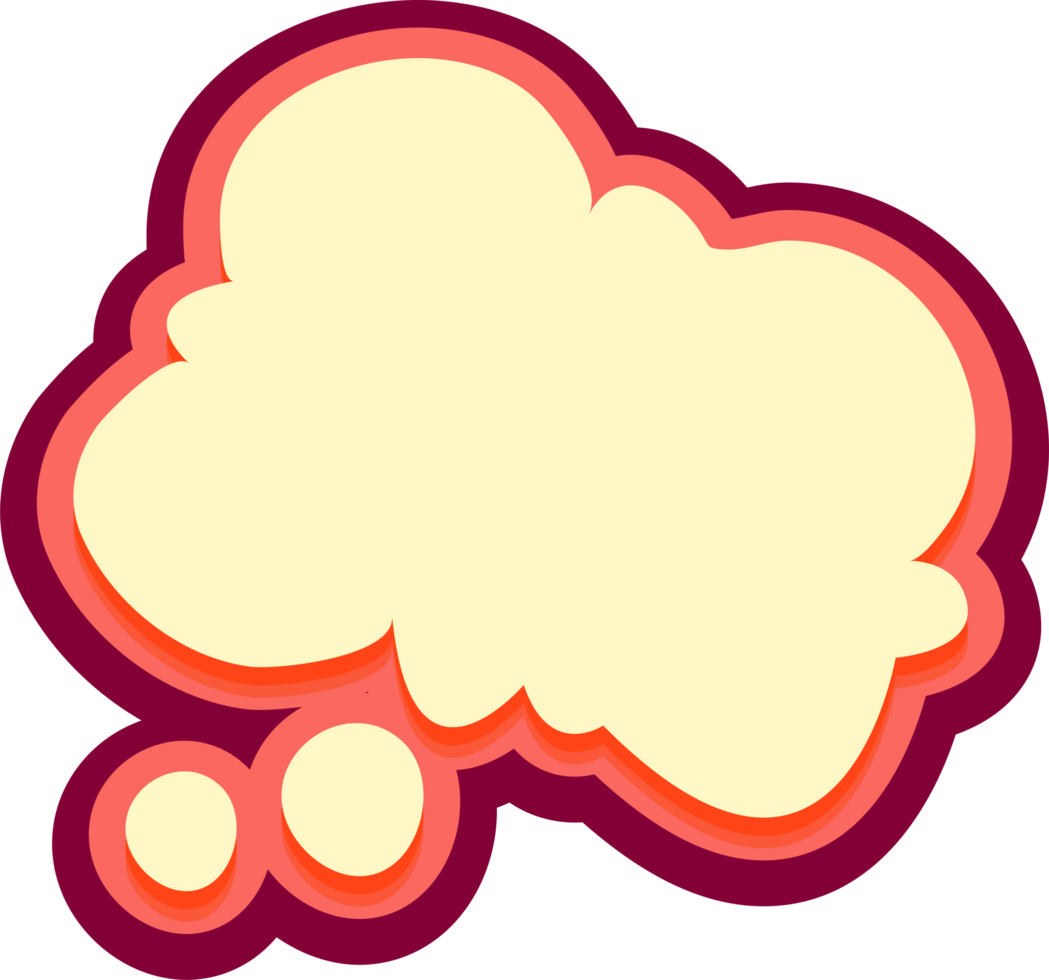 bubble speech label png