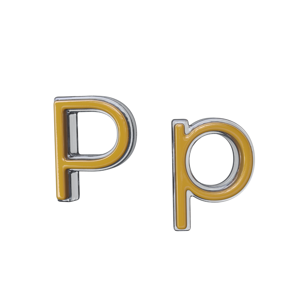 Brief p 3d machen transparent Hintergrund png