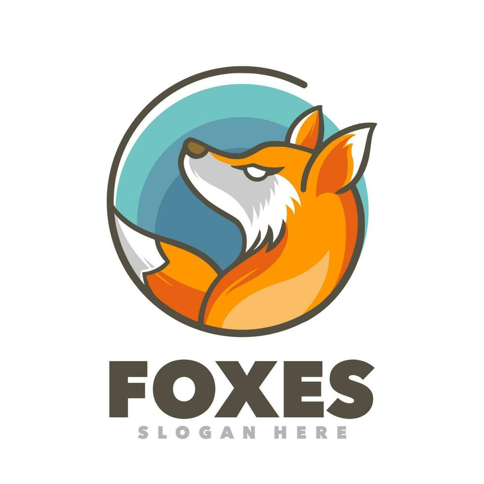 Fox symbol logo vector