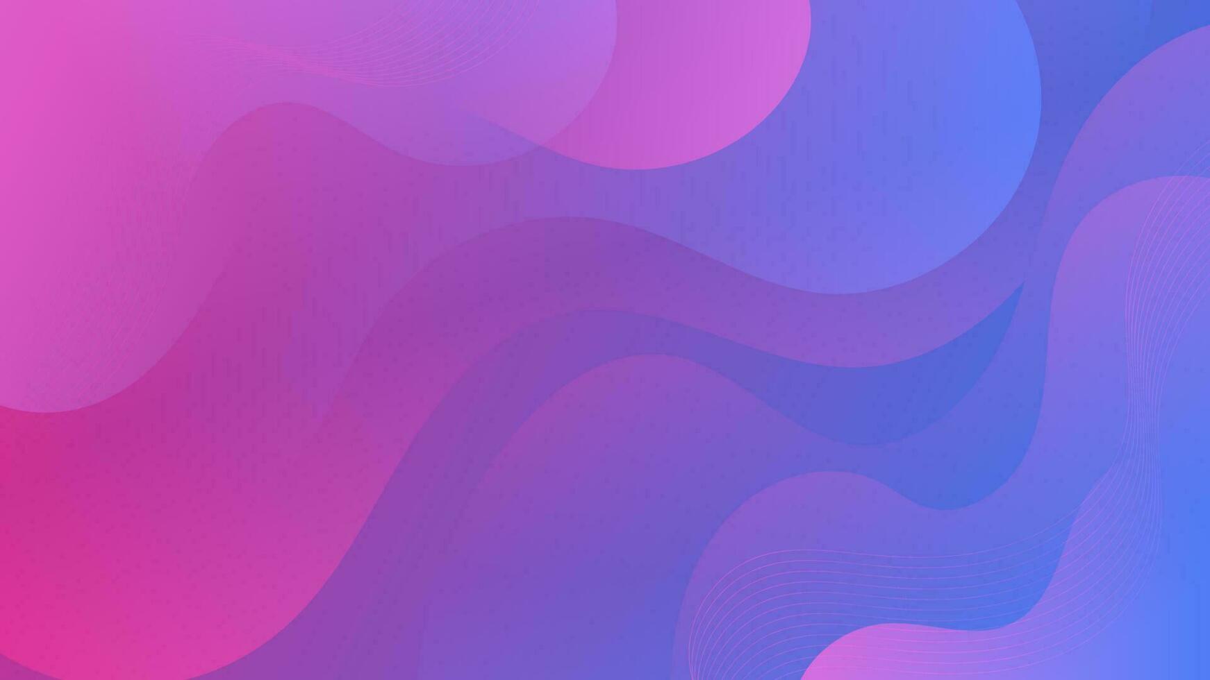 Abstract Gradient purple blue liquid Wave Background vector