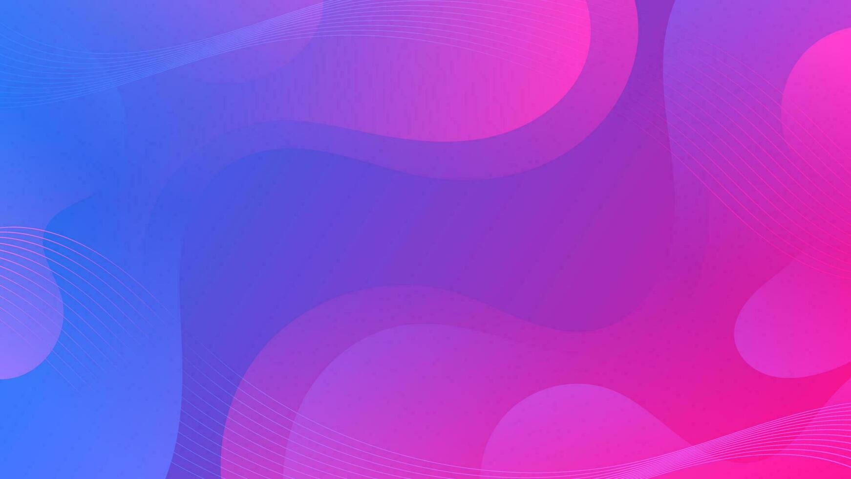 Abstract Gradient purple blue liquid Wave Background vector