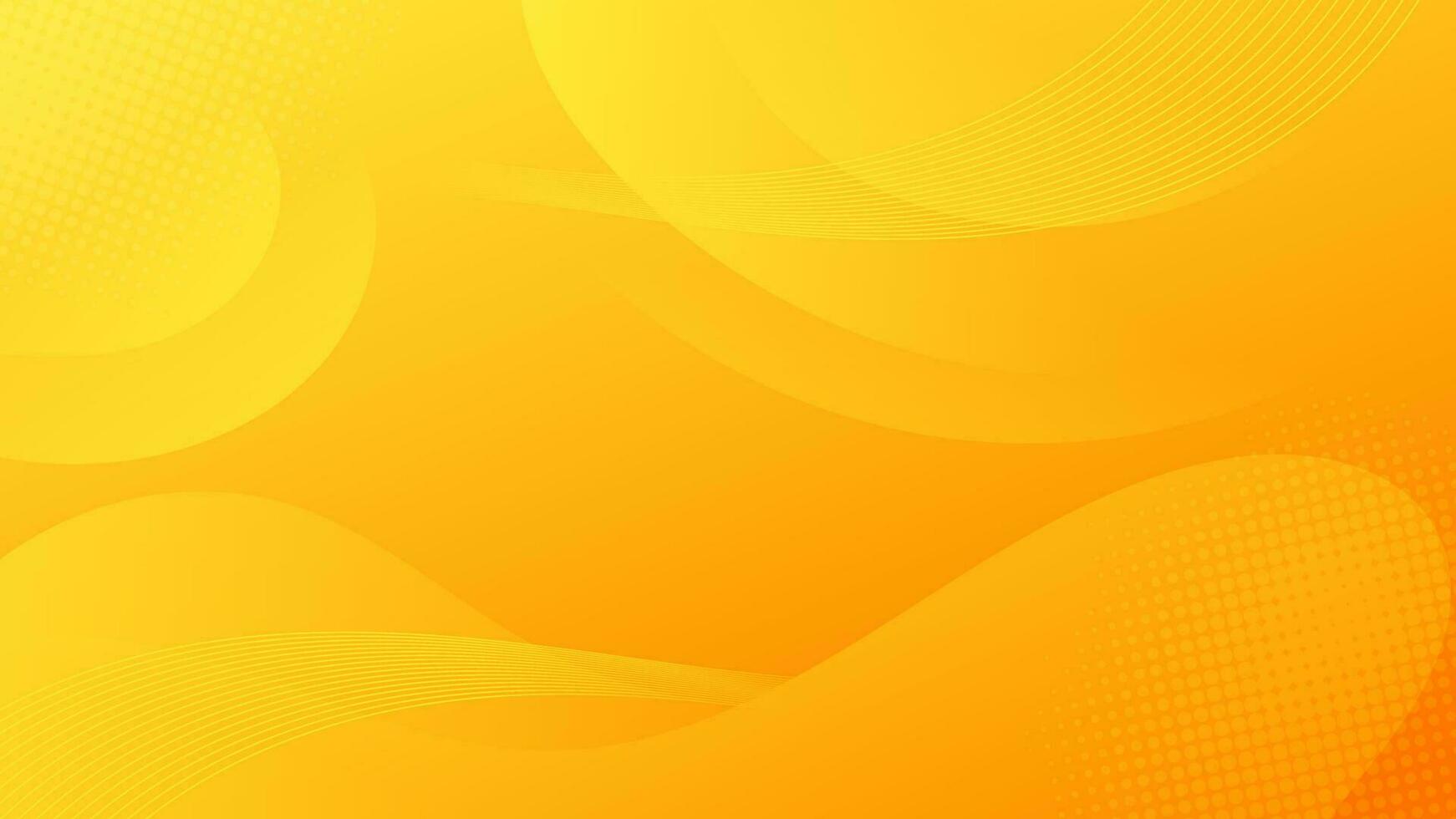 Abstract Gradient yellow Orange liquid Wave Background vector