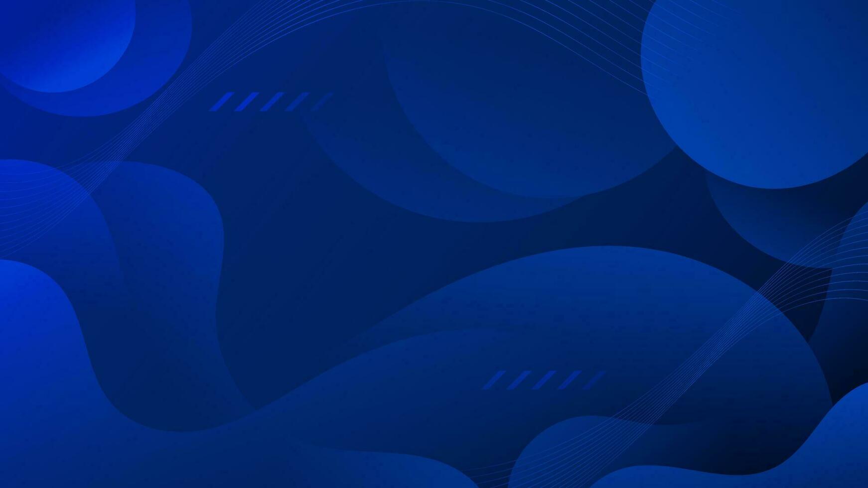 Abstract Gradient dark blue liquid Wave Background vector