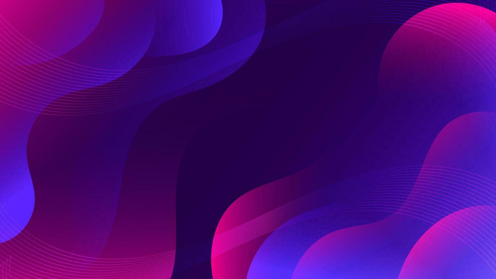 Abstract Gradient purple blue liquid Wave Background vector