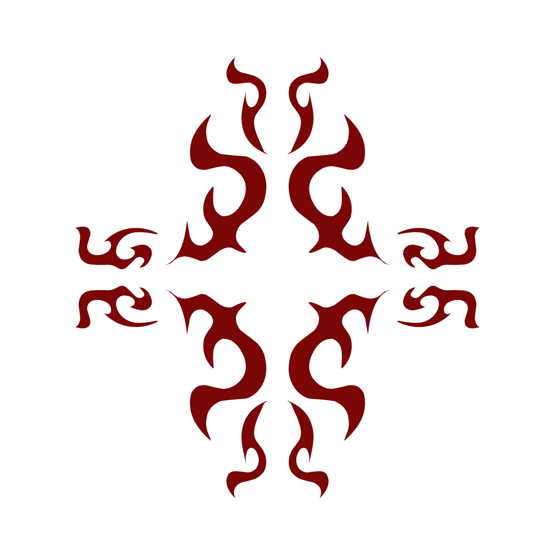 Maroon color tribal design illustration. Perfect for tattoos, stickers