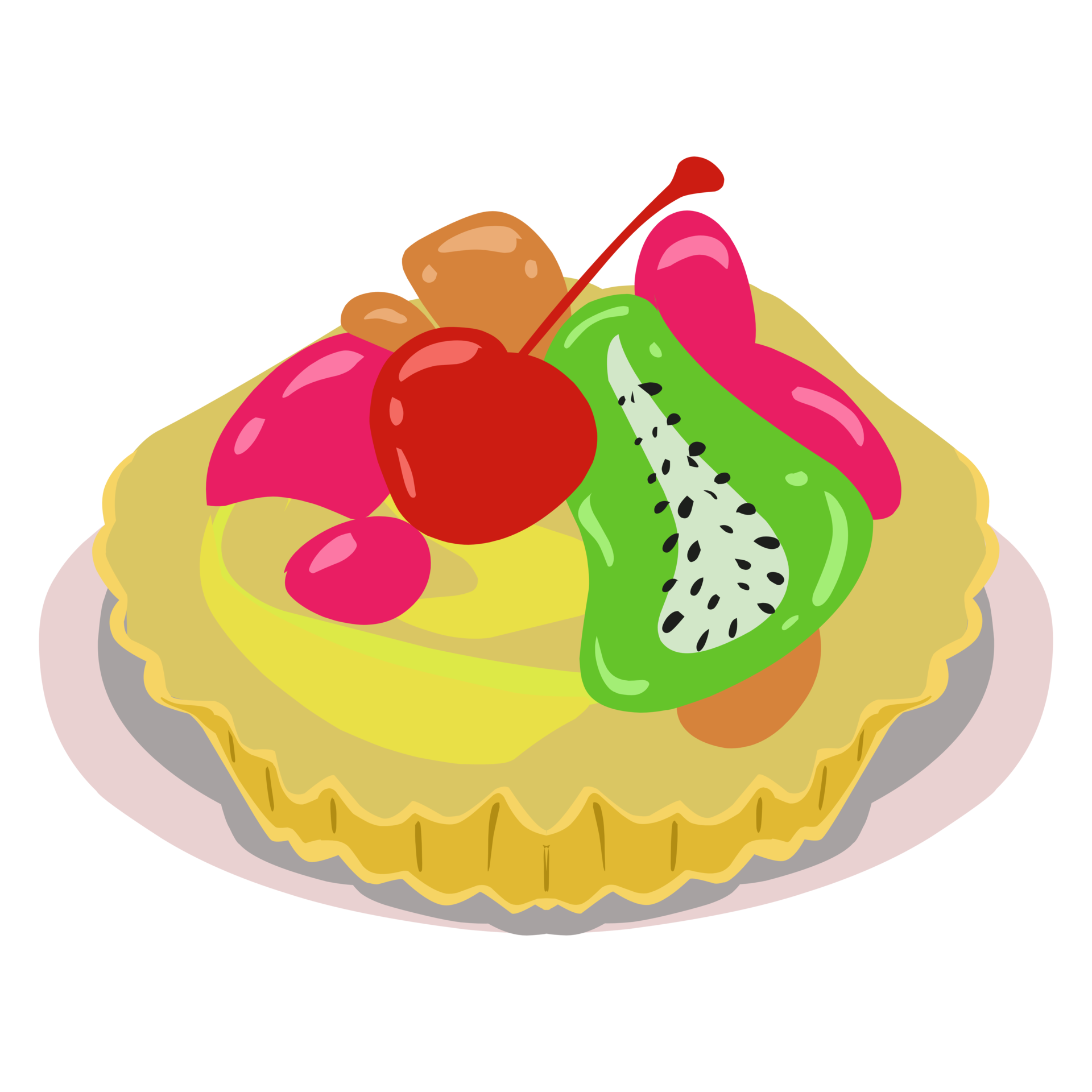 Illustration of a delicious fruit pie 24135433 PNG