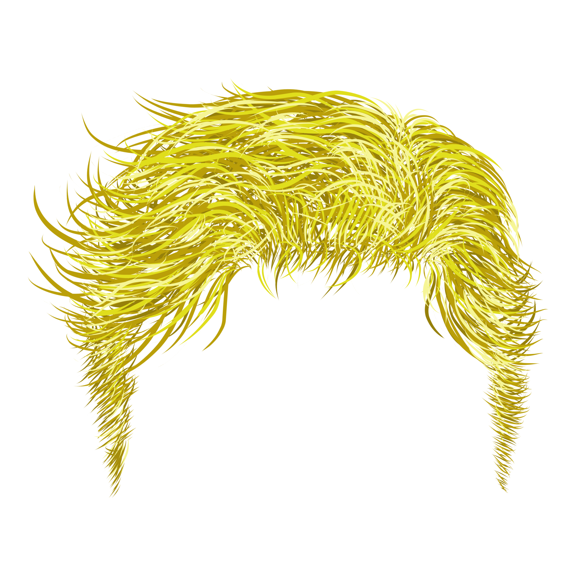 Illustration of a cool male yellow hair style 24135457 PNG
