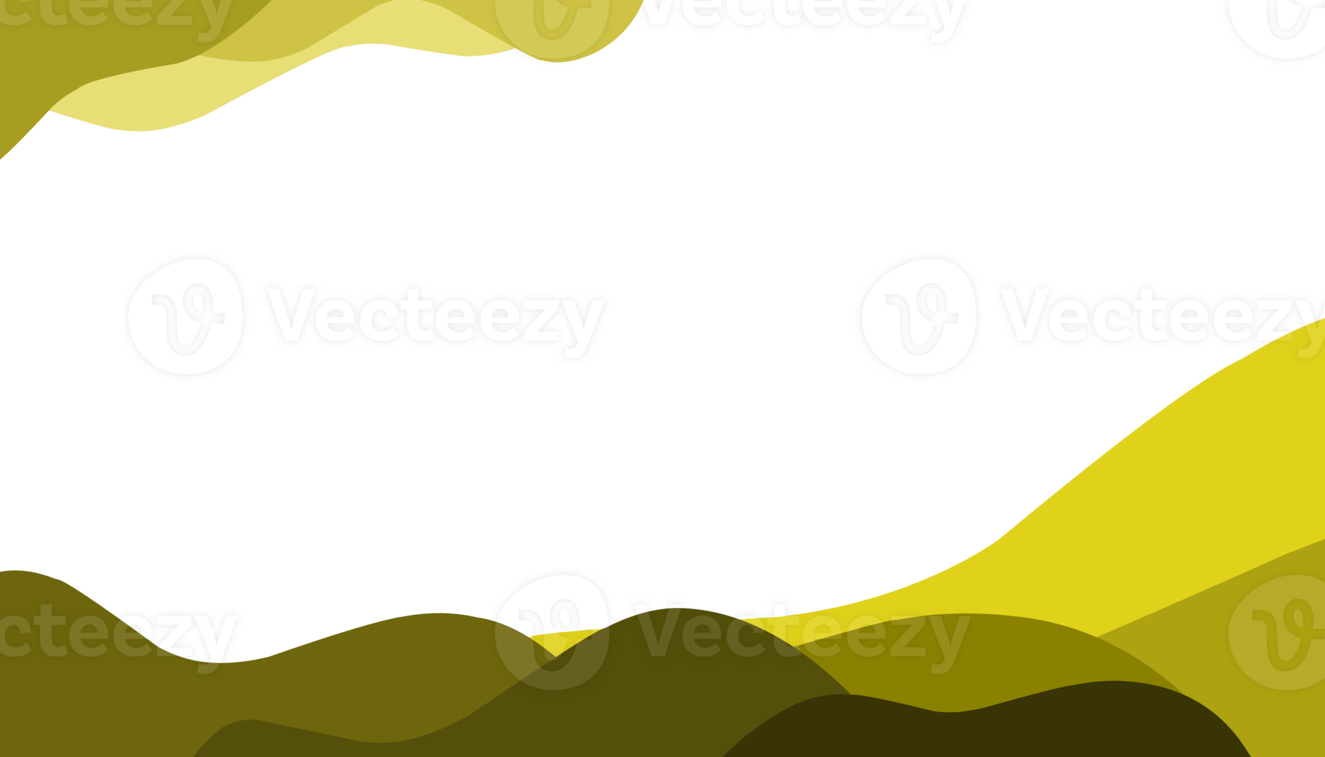 Illustration of a yellow abstract background with waves layer pattern 24135496 PNG