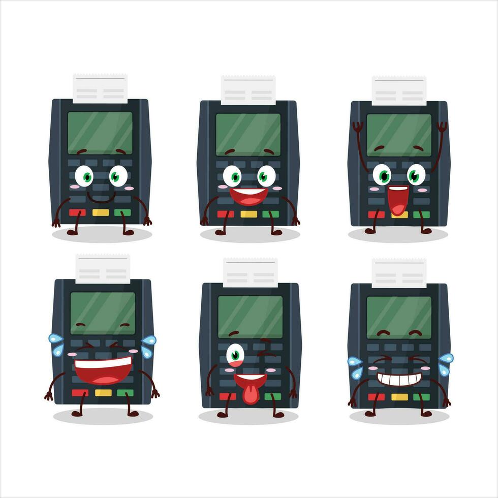 Terminal bank card cartoon character with sad expression vector