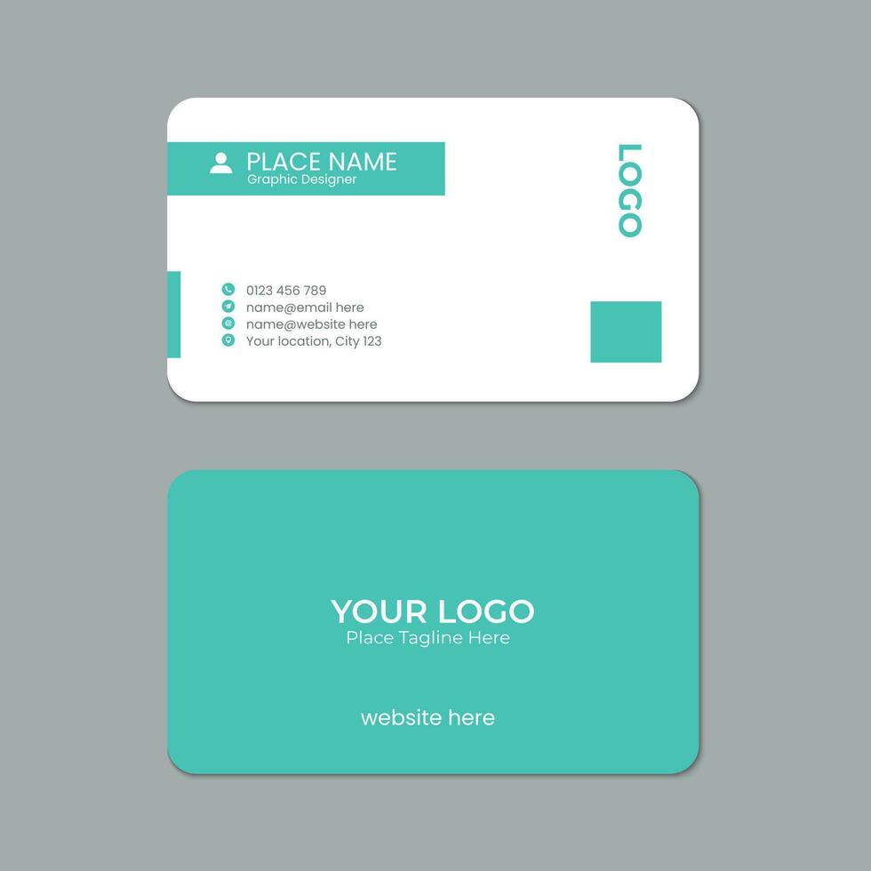 Business card template design with texture and pattern, visiting card, name card, Print ready double sided clean fresh and modern corporate business card layout with mockup vector