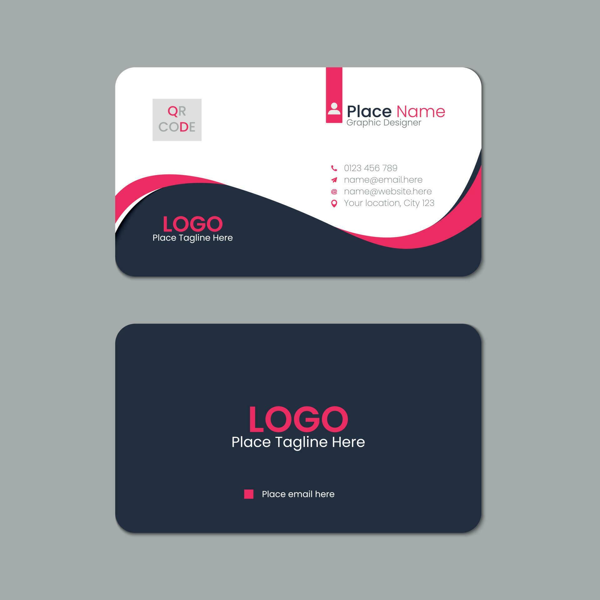 Business card template design with texture and pattern, visiting card, name card, Print ready