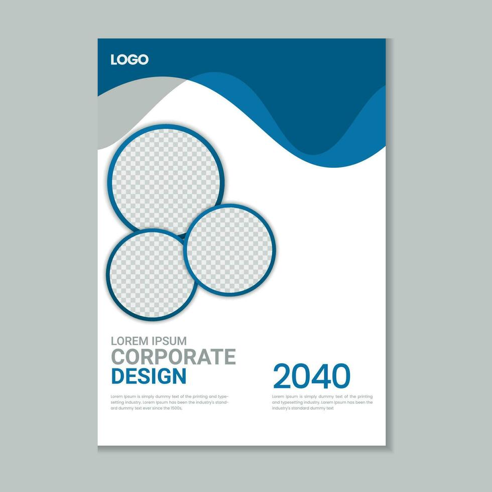 Corporate business flyer layout, Flyer cover design, Annual report, Company profile, Corporate presentation, Digital marketing flyer, Business brochure template design with mockup vector