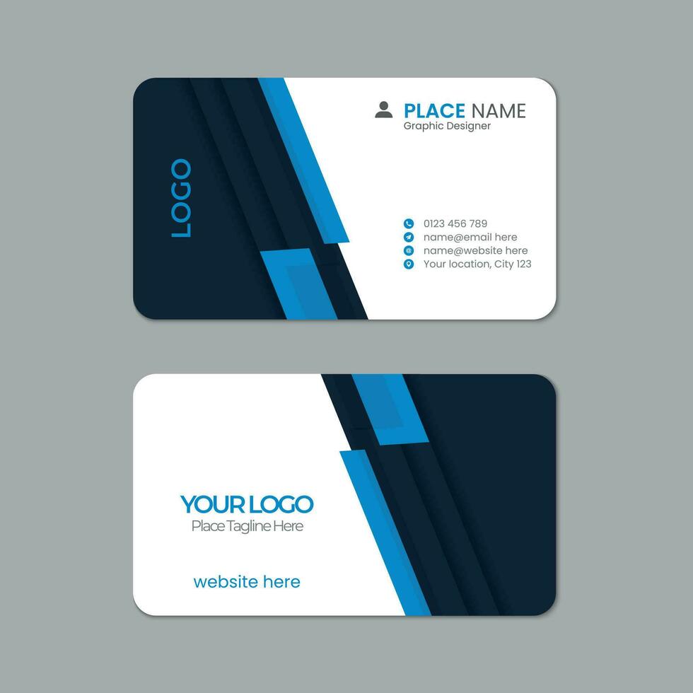 Business card template design with texture and pattern, visiting card, name card, Print ready double sided clean fresh and modern corporate business card layout with mockup vector