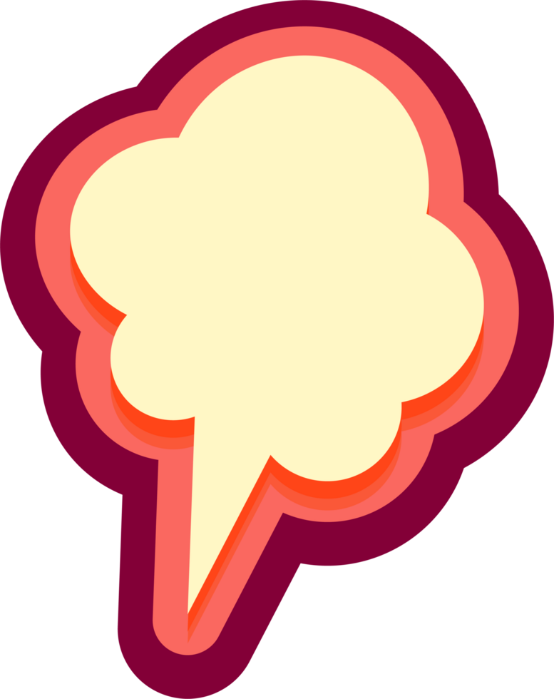 bubble speech label png