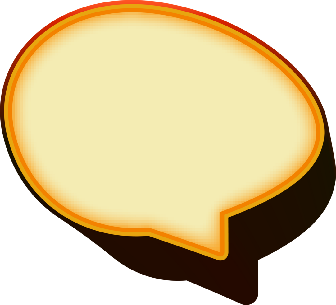 bubble speech label png