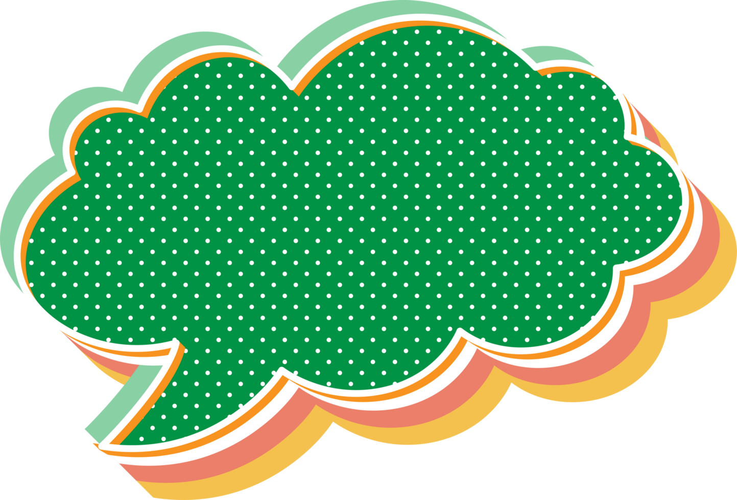 bubble speech label png