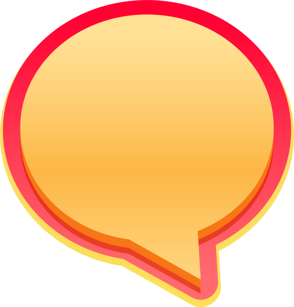 bubble speech label png