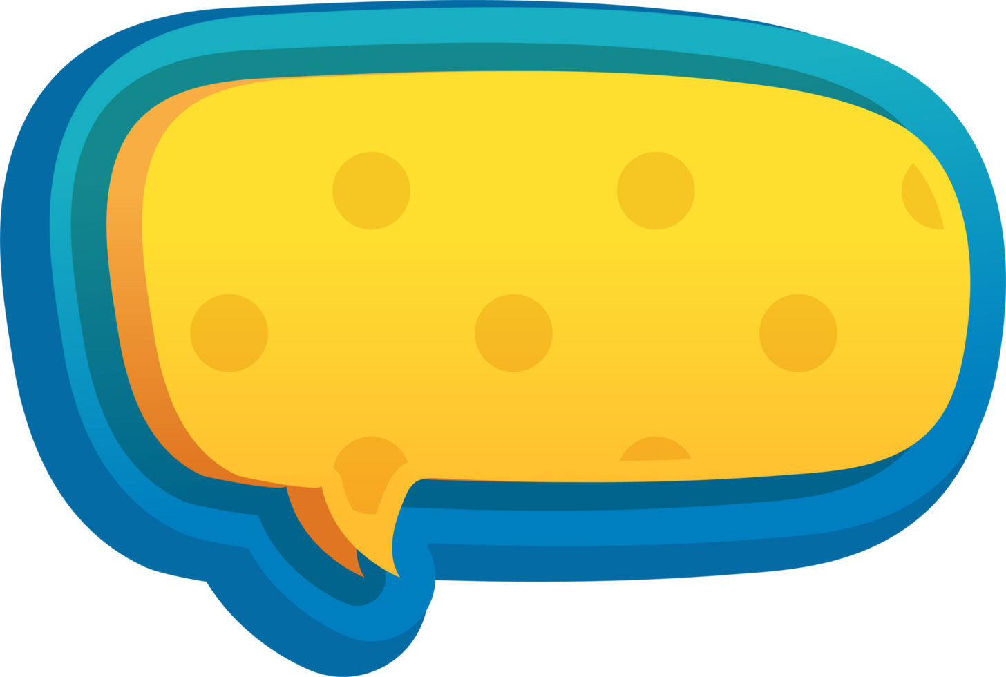 bubble speech label png