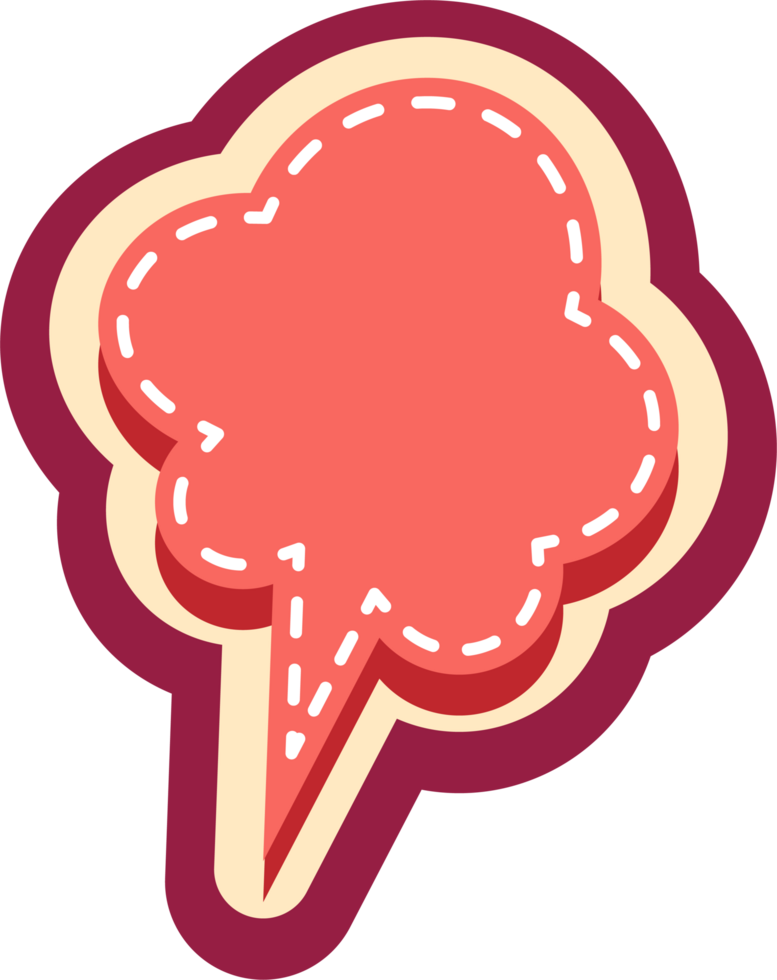 bubble speech label png