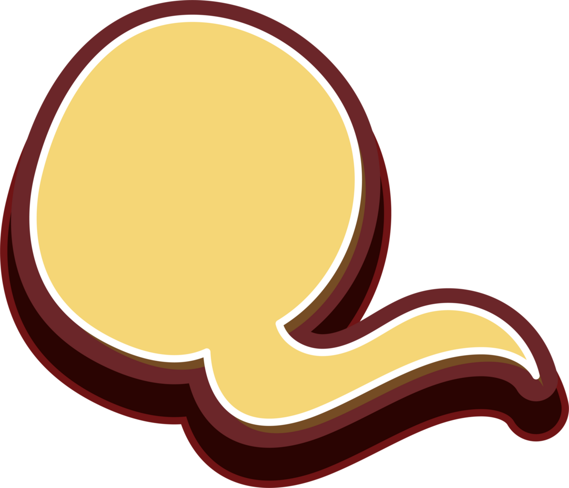 bubble speech label png
