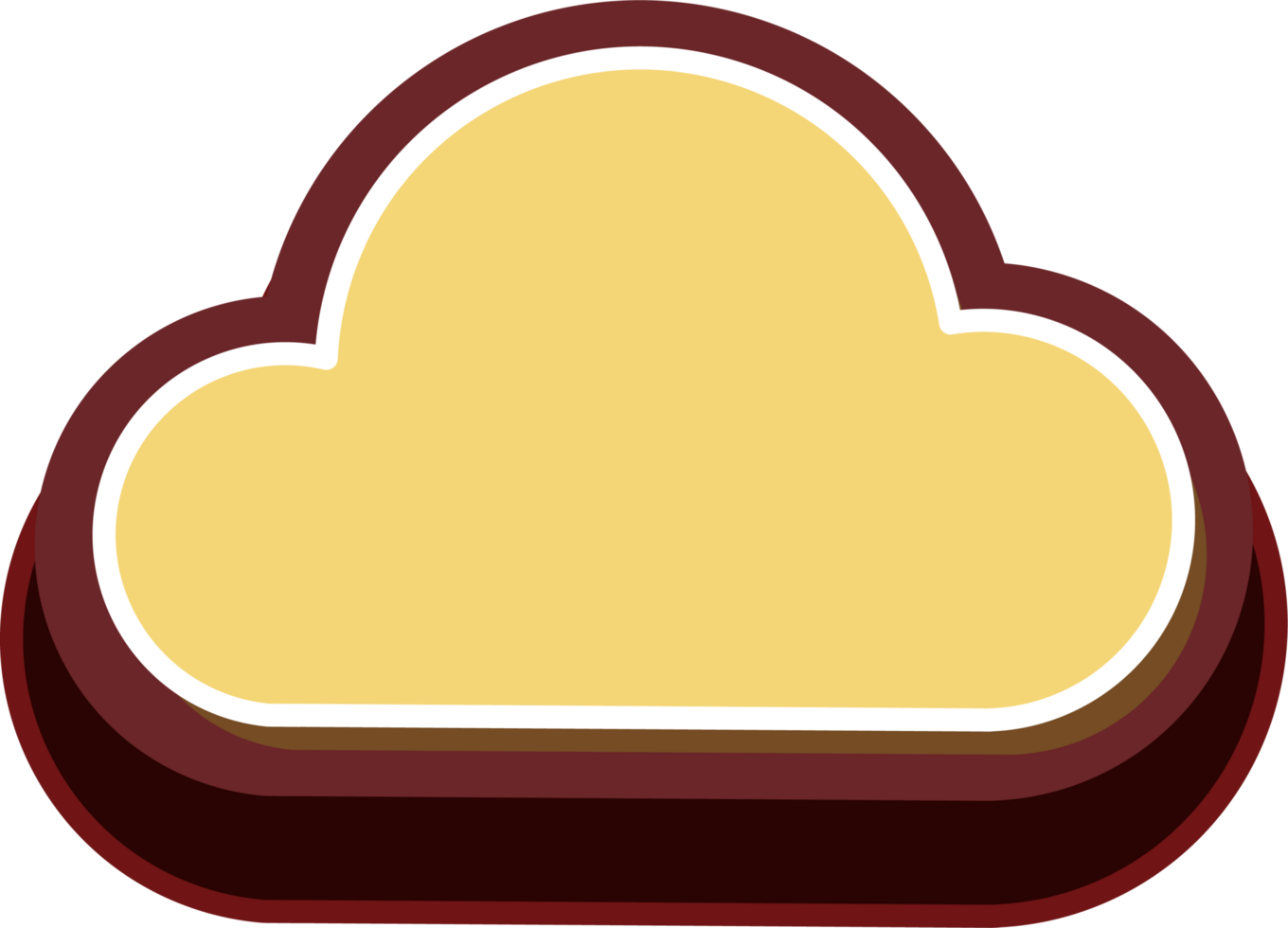 bubble speech label png