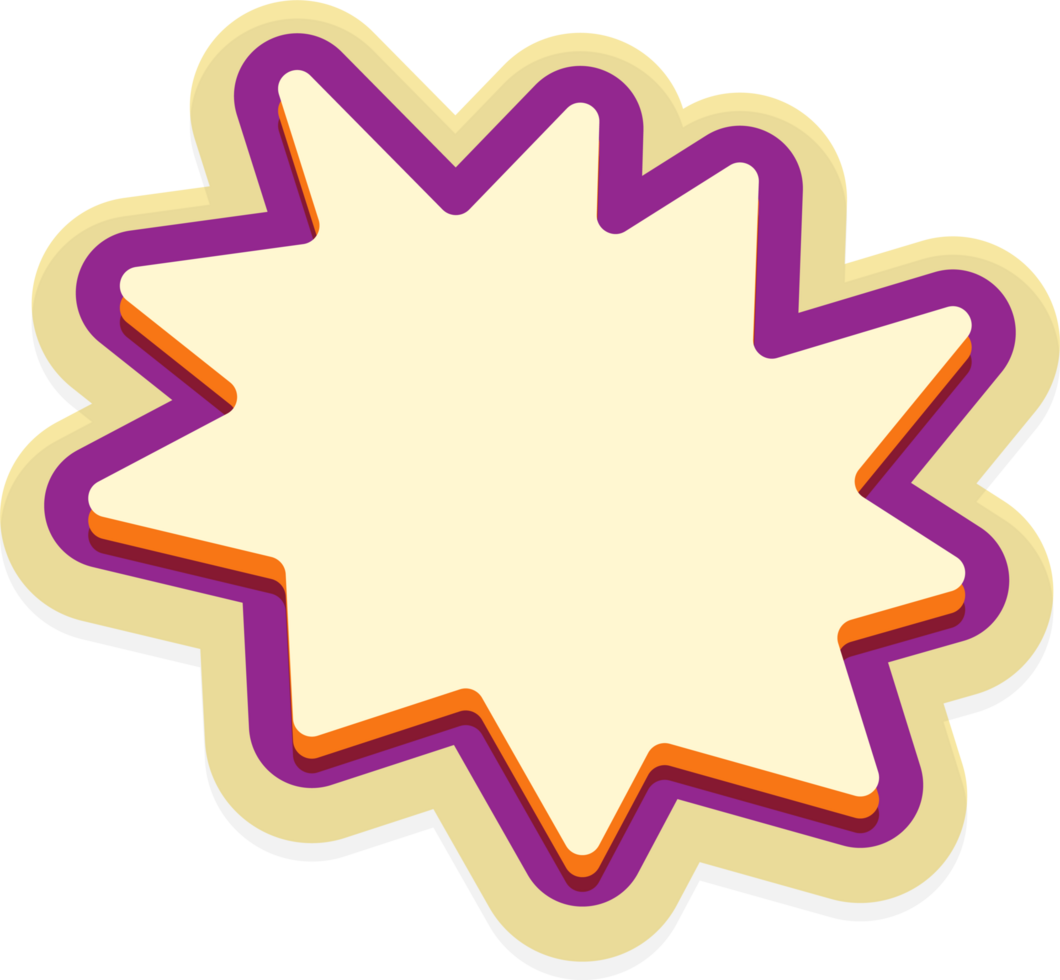 bubble speech label png