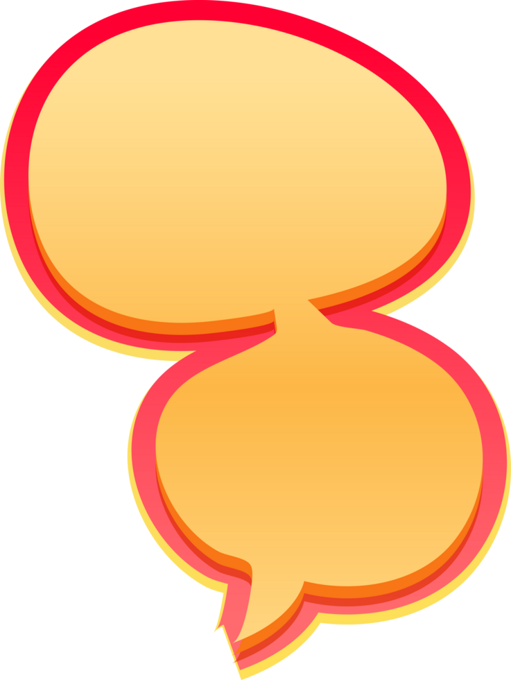 bubble speech label png