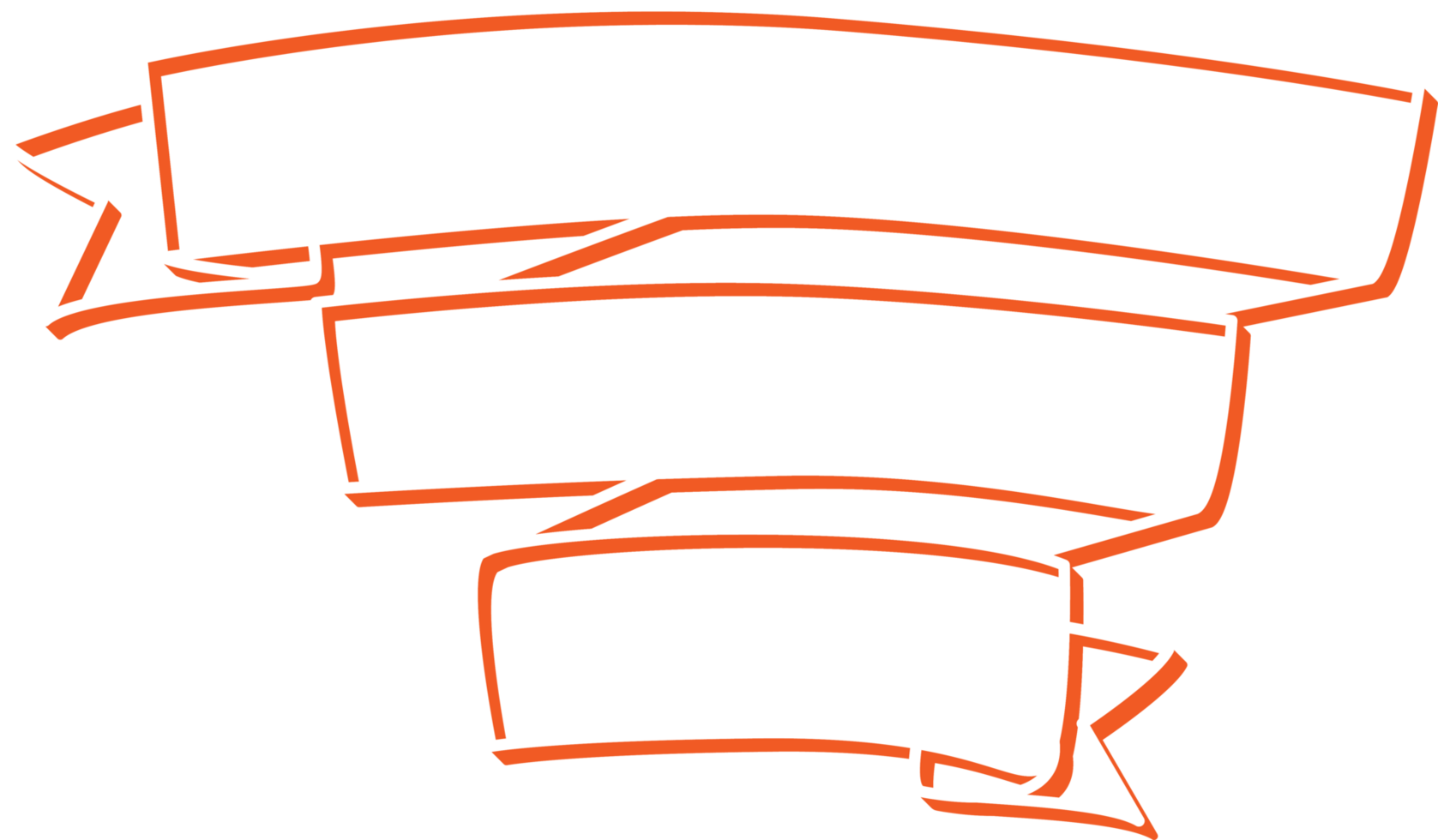 ribbon shape banner png