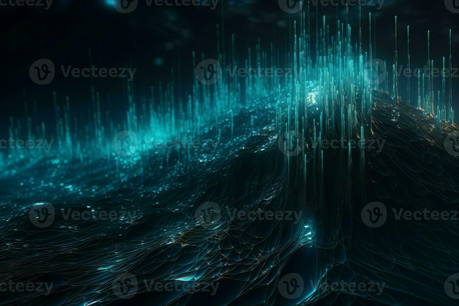 Flow data network. Generate AI photo