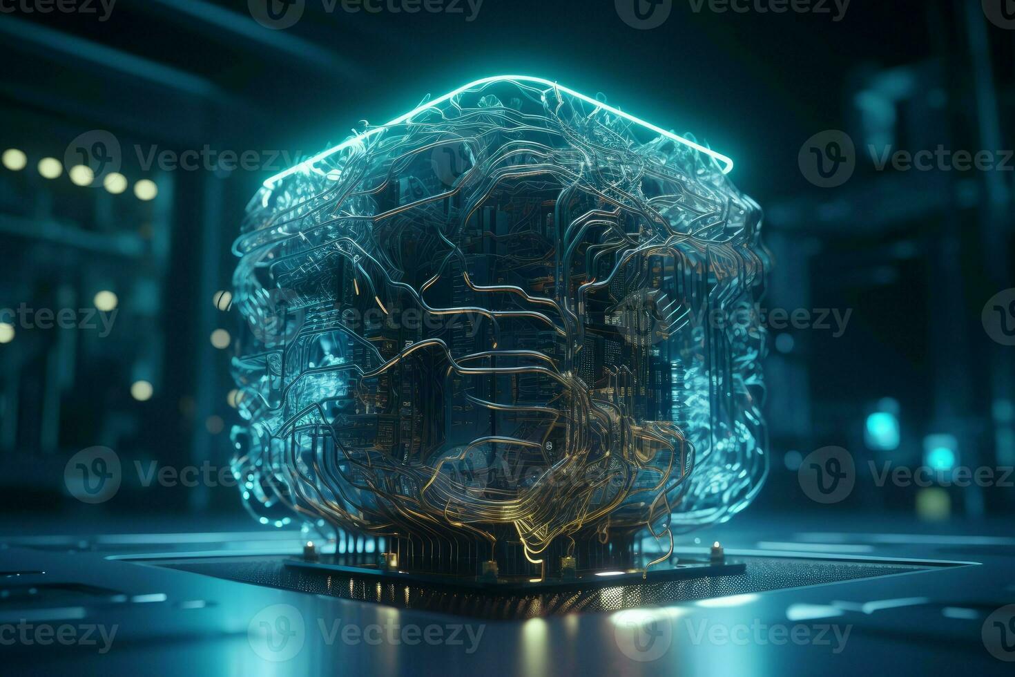 Digitalization processor. Generate Ai photo