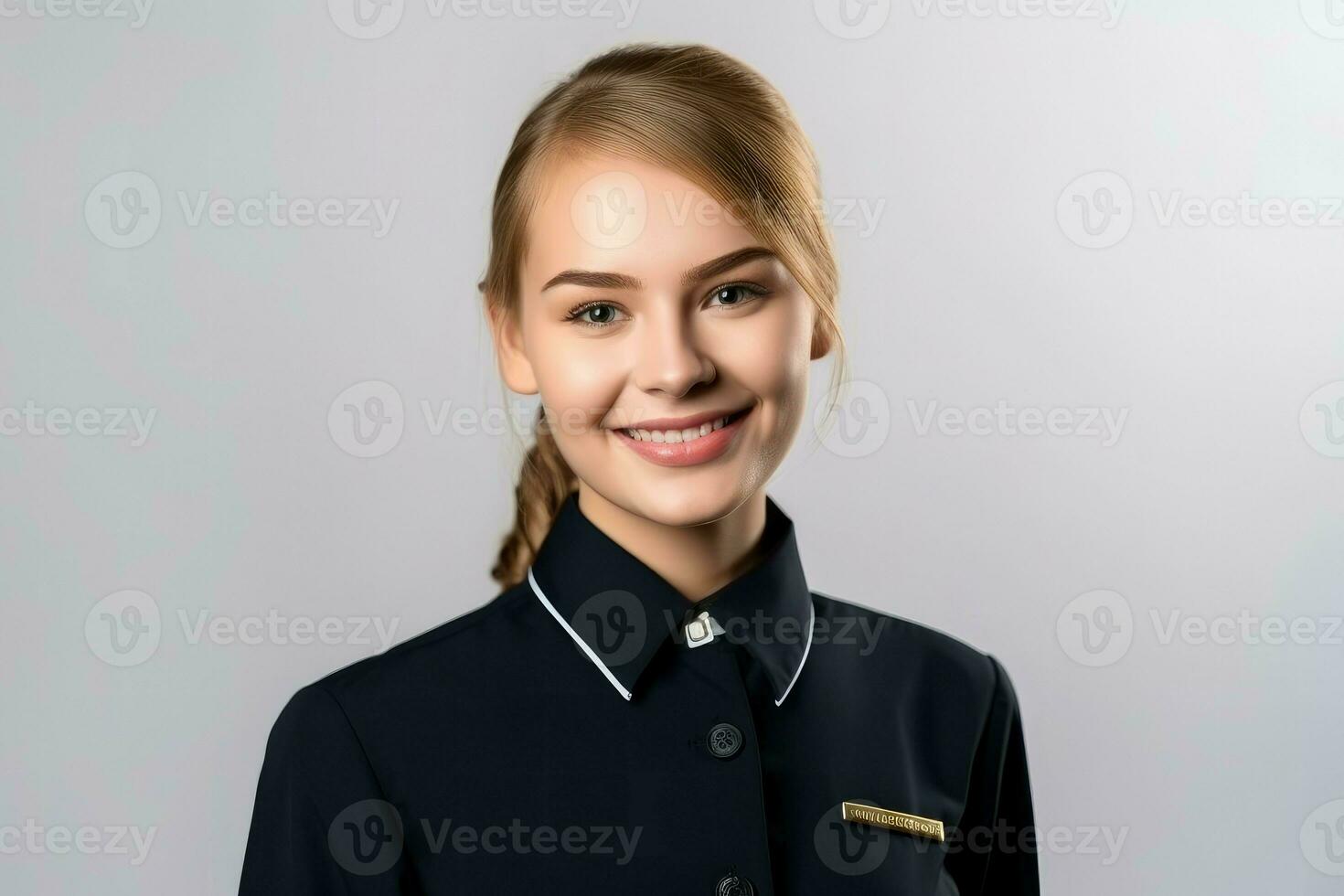 Hostess uniform. Generate Ai photo