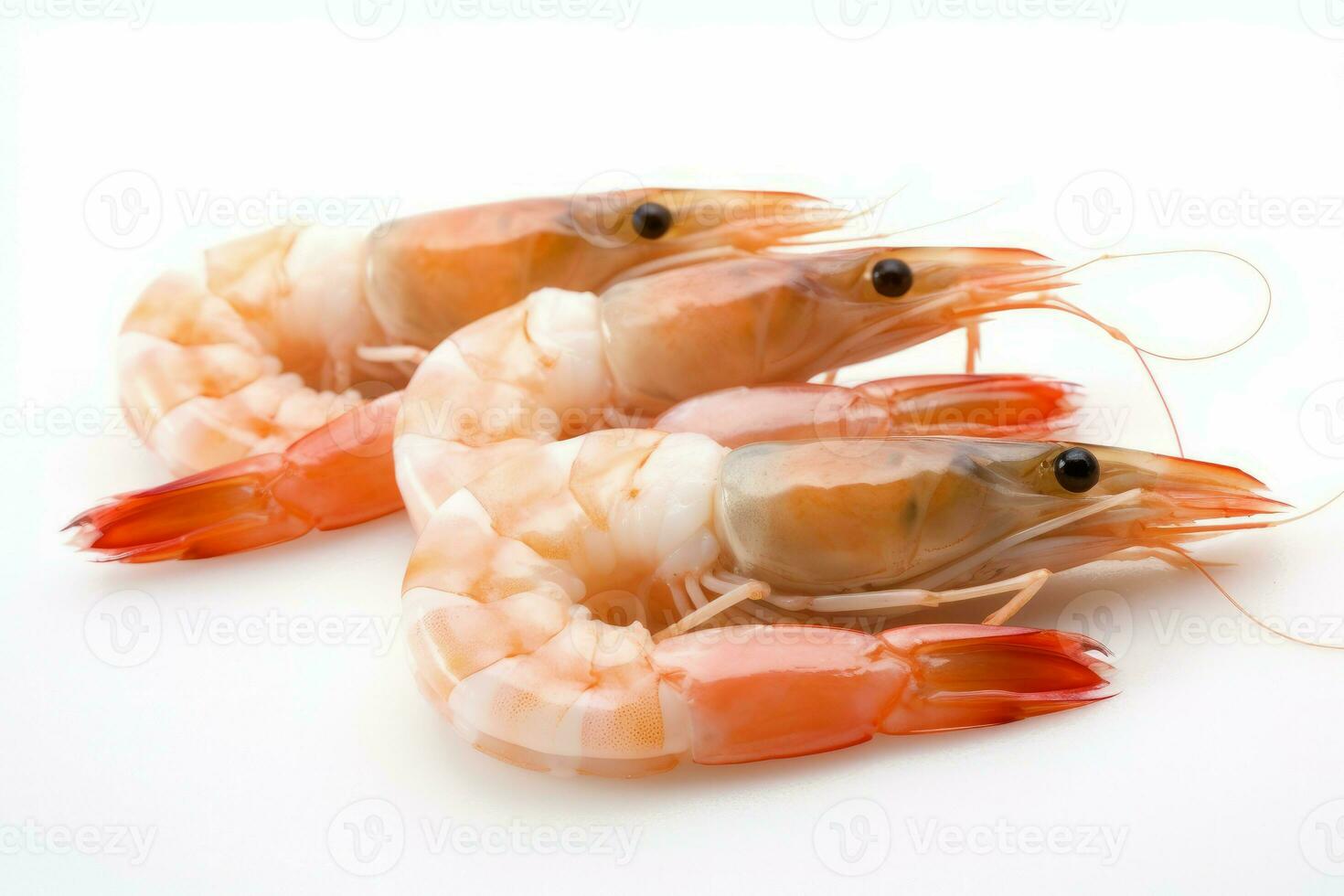 Fresh shrimp. Generate Ai photo