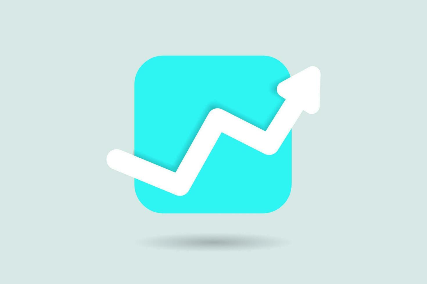 Growth icon. Infographic element. Vector design.