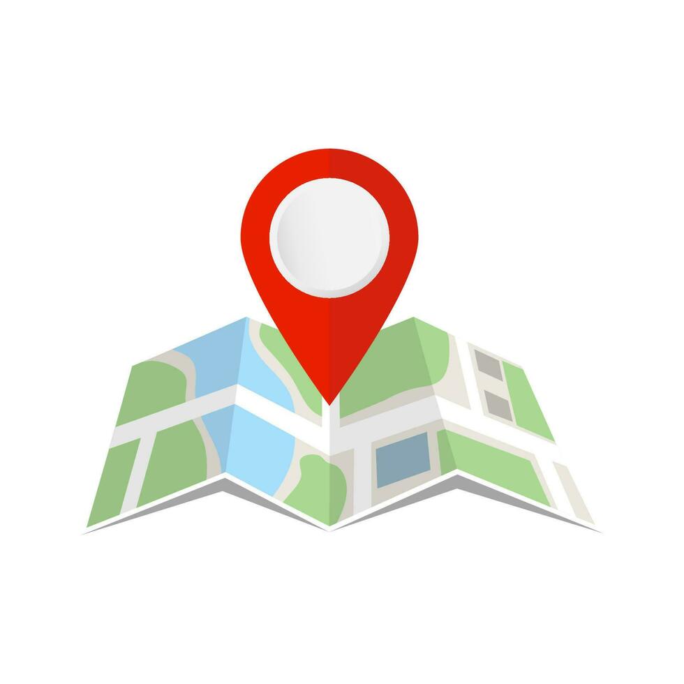 Pin and map location icon. Vector design.