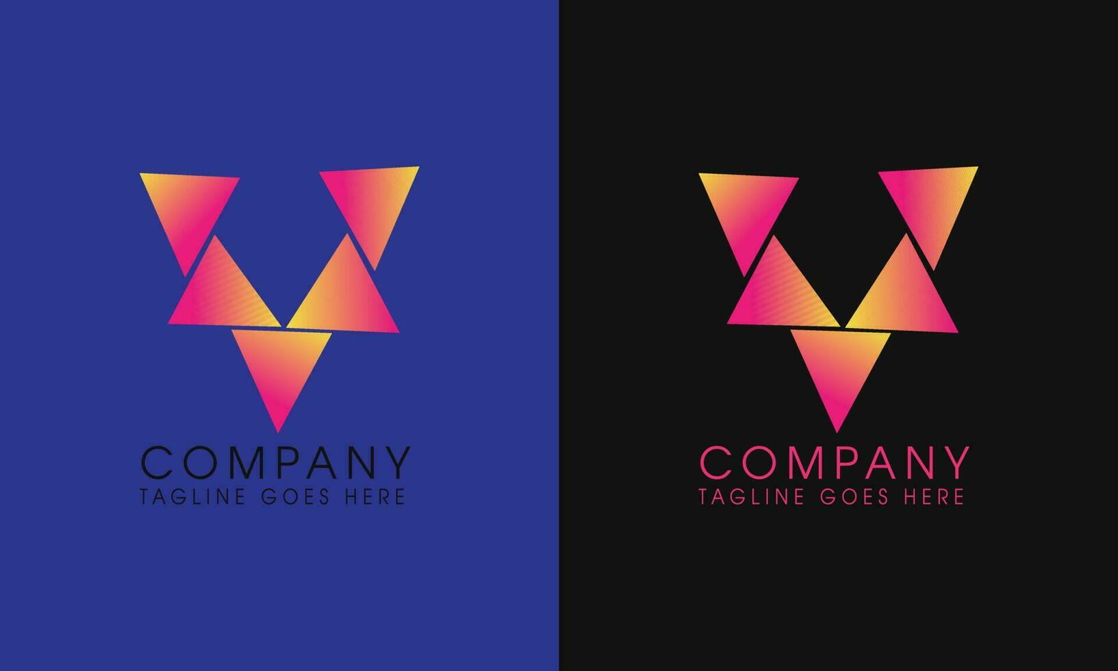 V LETTER LOGO NEW DESIGN TEMPLATE vector