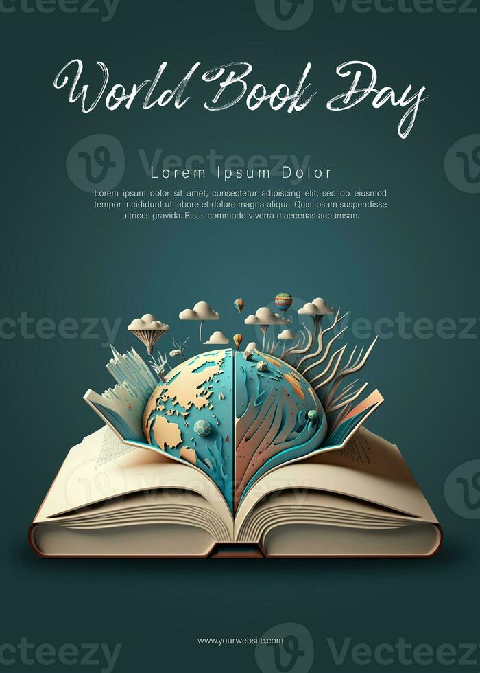 World Book Day Poster Design. Generative ai photo 24137553 Stock Photo