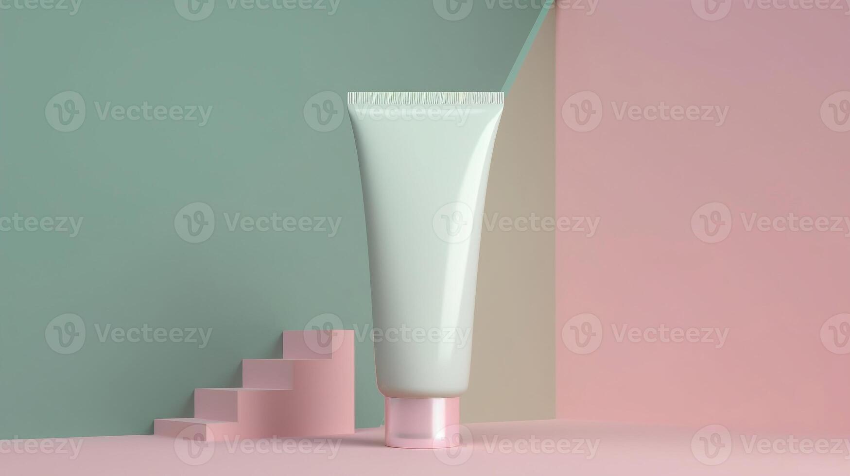 Face Wash Packaging Product .Face cream tube mockup. photo. photo