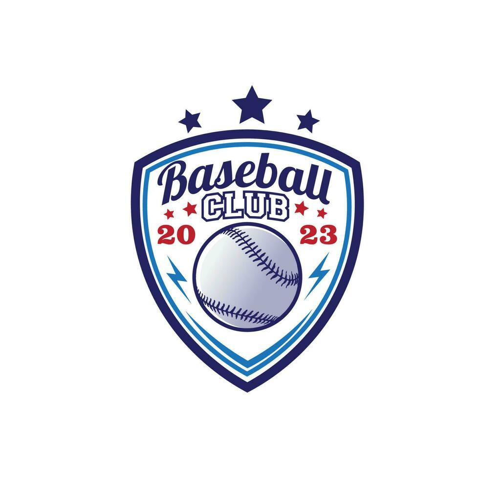 diseño logo béisbol vector ilustración
